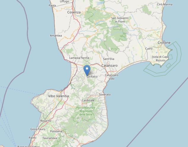 Terremoto: scossa di magnitudo ML 2.4 a Jacurso (CZ)