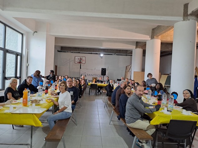 Grande momento di festa il pranzo con la Comunità di Sant’Egidio