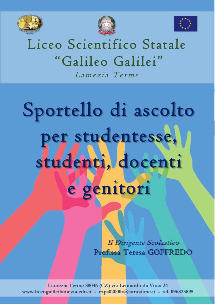 Lamezia. Il liceo Galilei riattiva lo sportello d'ascolto