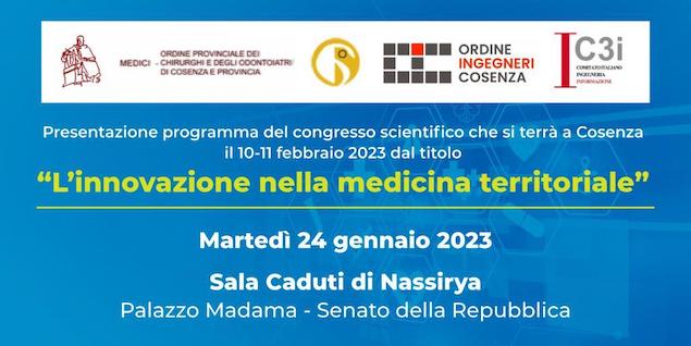 Presentazione a Palazzo Madama del congresso "L'innovazione nella medicina territoriale"