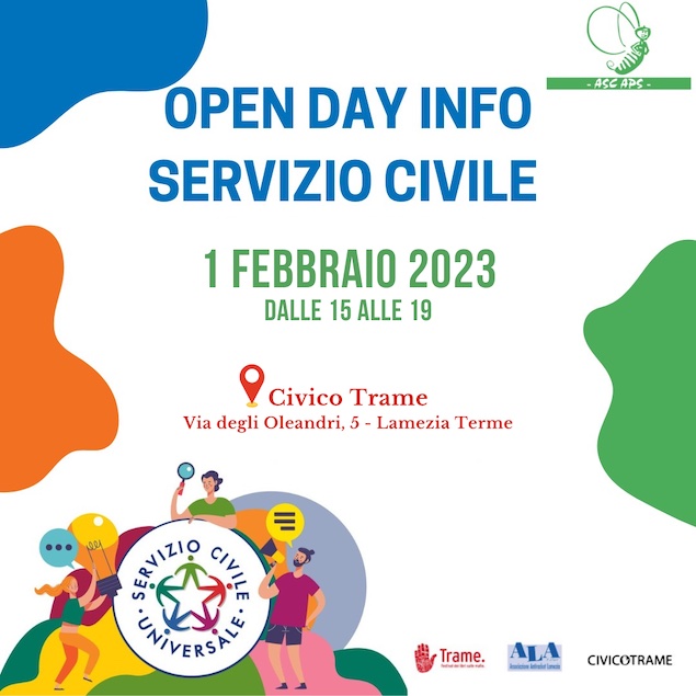 Servizio Civile con Trame e Ala: Open day mercoledì 1° febbraio