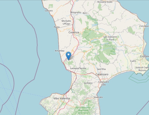 Terremoto: scossa di magnitudo ML 2.9 a Nocera Terinese (CZ)