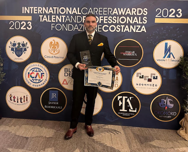 Raffaele Mazza insignito dell’International Career Awards 2023