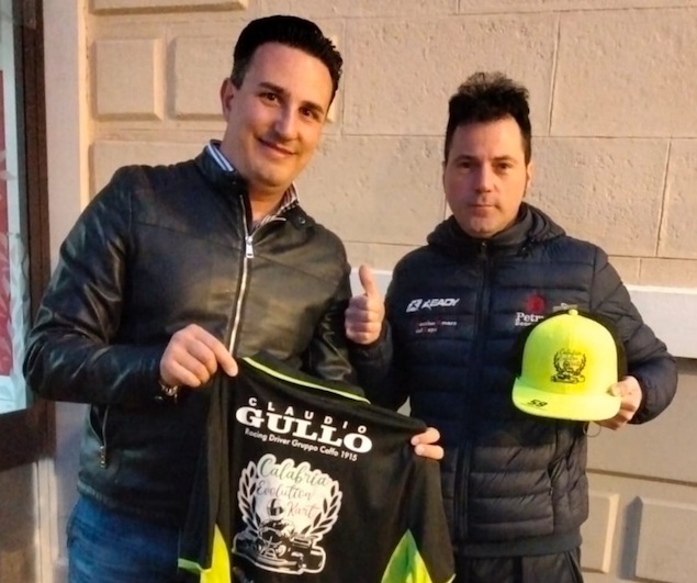 Claudio Gullo al via del Campionato Italiano Aci Karting a Venezia