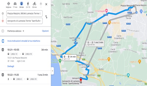 Lamezia Multiservizi: il trasporto pubblico locale sbarca su Google Maps
