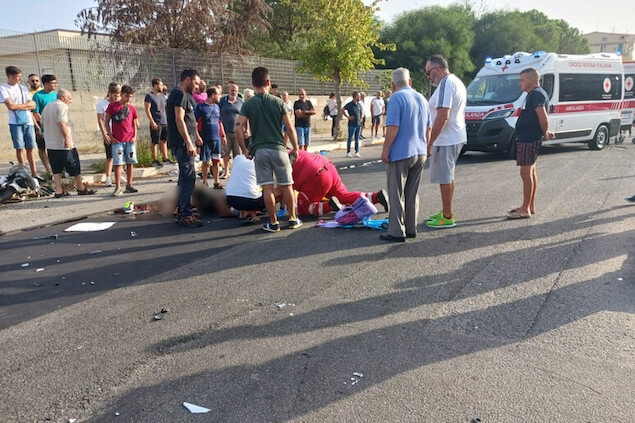 Crotone. Scontro auto-moto, feriti gravi bambina ed il papà