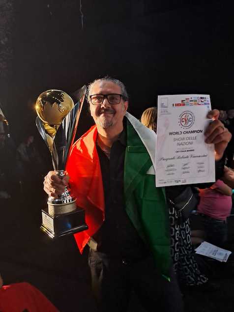 Roberto Vincenzini si laurea campione del mondo con la Nazionale Italiana Barber