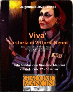 Giorno della memoria, la Fondazione Giacomo Mancini ricorda la storia di Vittoria Nenni