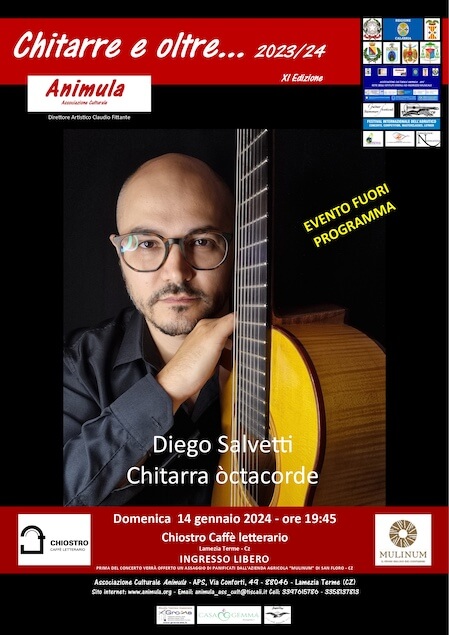 Il Maestro Diego Salvetti a Lamezia e Reggio Calabria 14 e 15 gennaio