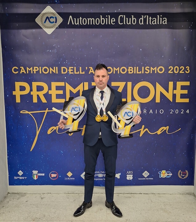Il lametino Gullo 2 volte Campione d'italia Aci Karting 2023 premiato a Taormina