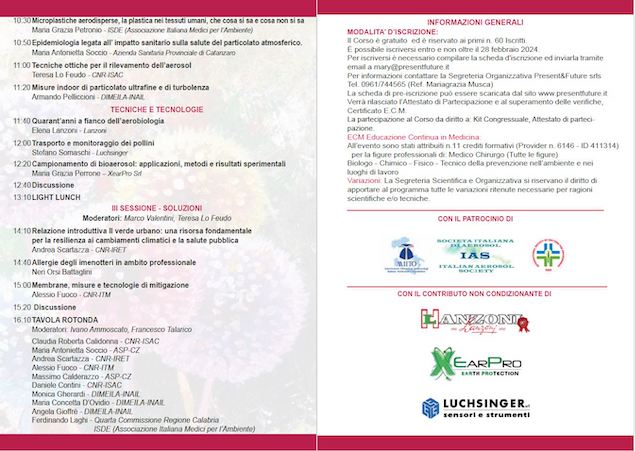 Lamezia. CNR-ISAC organizza convegno su effetto dei pollini su salute umana e patrimonio ambientale