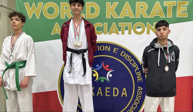 Karate, il lametino Valentino Gigliotti conquista due medaglie d’oro