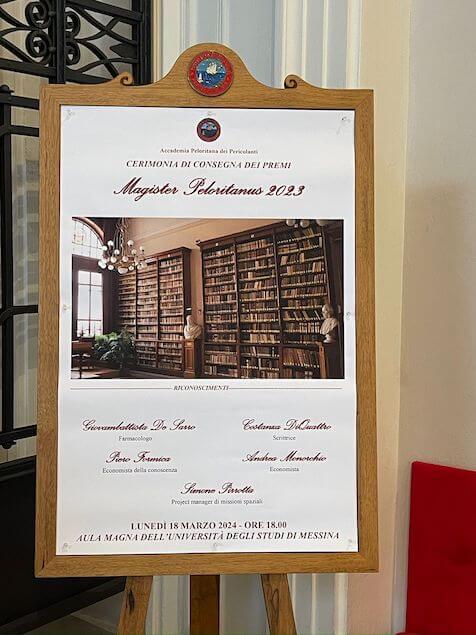  Premio Magister Peloritanus, tra i premiati i calabresi Giovambattista De Sarro e Andrea Monorchio