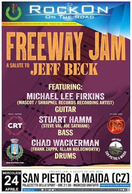 Freeway Jam: il 24 aprile unica tappa in Calabria dell’omaggio al grande Jeff Beck