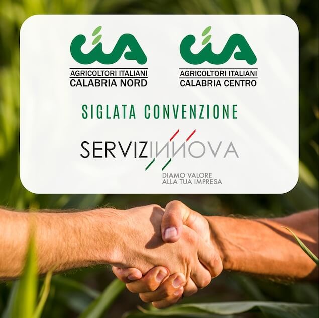 Siglata la convenzione tra Cia Calabria Nord e Cia Calabria Centro con Servizinnova